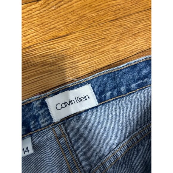 Vintage Calvin Klein Womens Jeans Size 14 31x31 Blue High Rise Mom Denim 90s - Picture 4 of 6